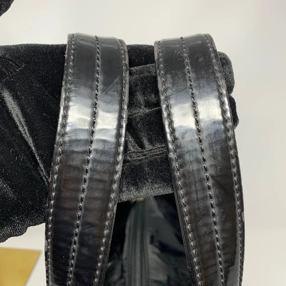 authentic CHANEL Paris Biarritz Black Lea…